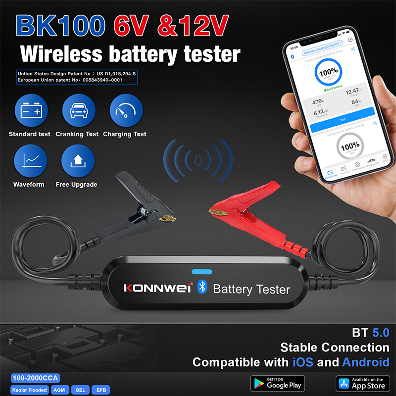 Battery Monitor Coulometer - Testeur de batterie de voiture KONNWEI