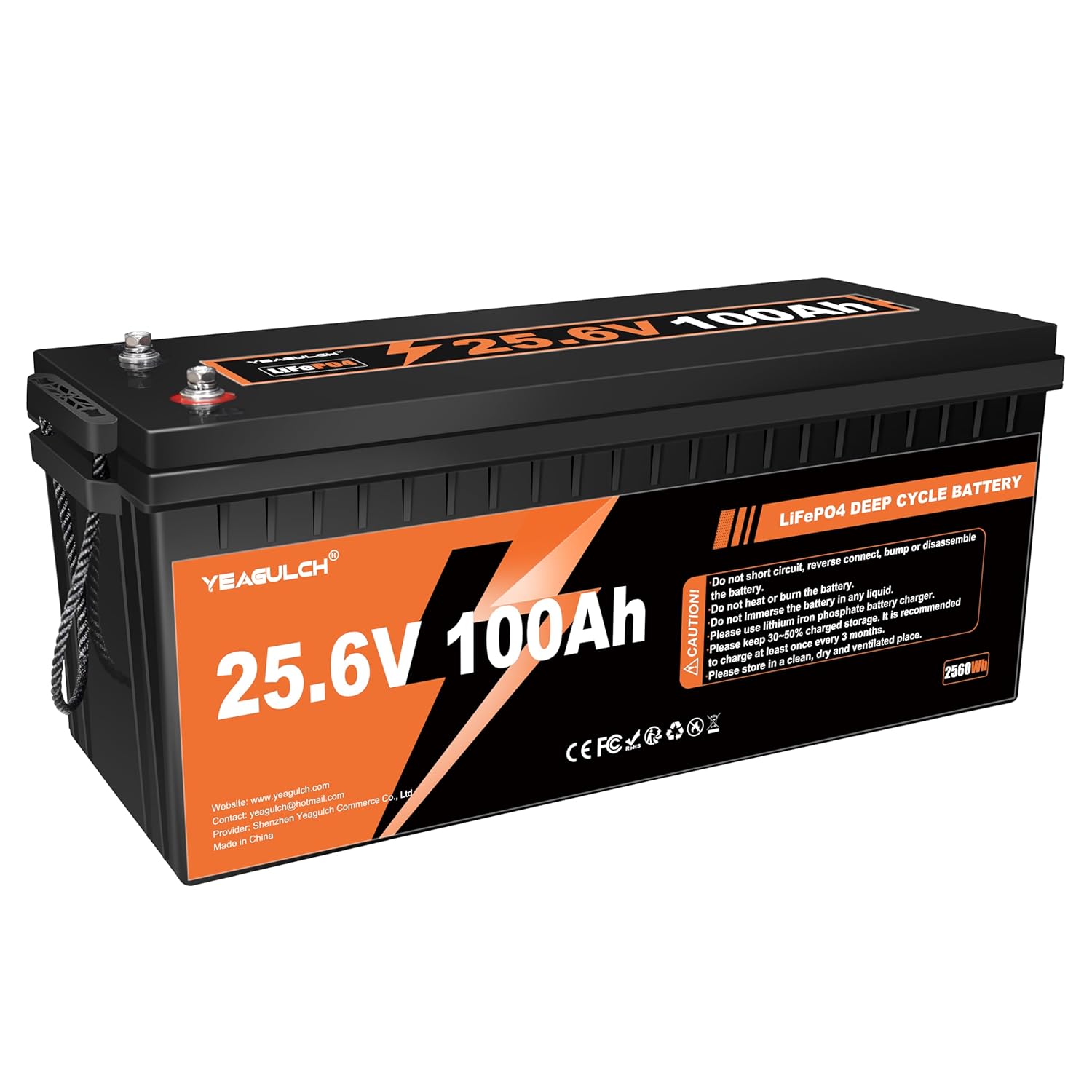 Lithium Battery 100Ah - Batterie au lithium LiFePO4 24V 100Ah