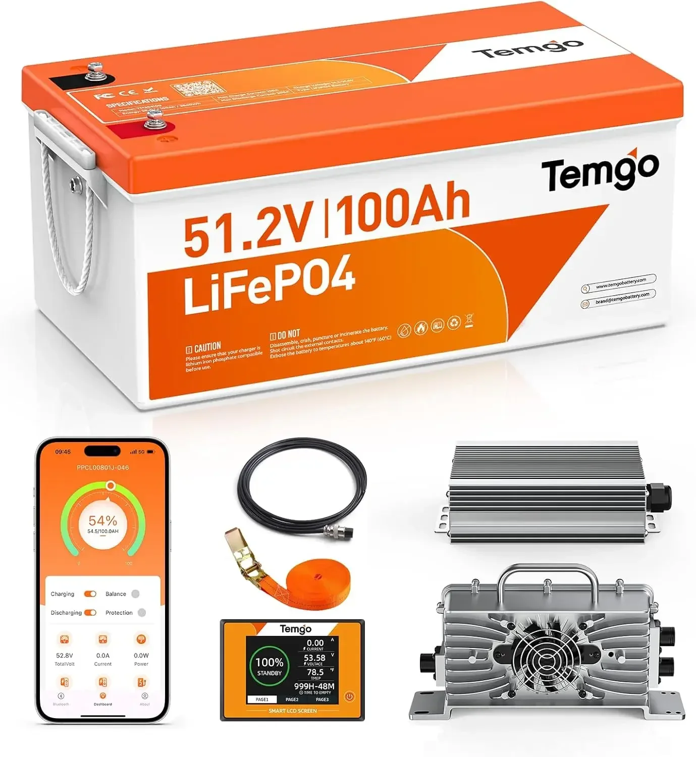 Lithium Battery 100Ah - Batterie de chariot de golf au