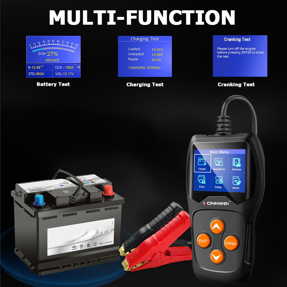Testeur de batterie automobile - Battery Monitor Coulometer avis et prix